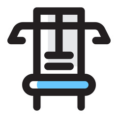 Gym Machine Icon Illustration