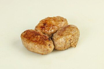 Homemade roasted cutlet minced meat