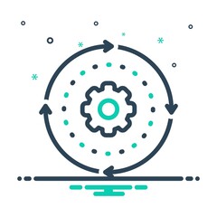 Obraz premium Mix icon for transition