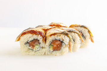 Japanese tradtional roll with eel