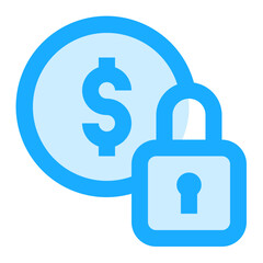 Money Lock icon illustration
