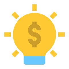 Finance Idea icon illustration