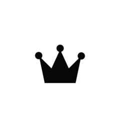 Crown logo . Black elements isolated on white background. 