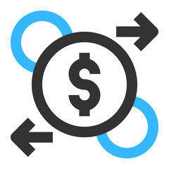 Money Flow icon illustration