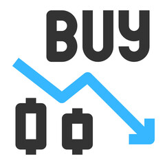 Buy Stock icon illustration