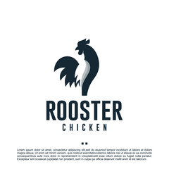 Obraz premium rooster , chicken , logo design template
