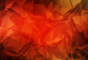 Light Red vector triangle mosaic template.