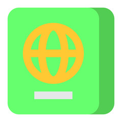 Passport Icon Illustration