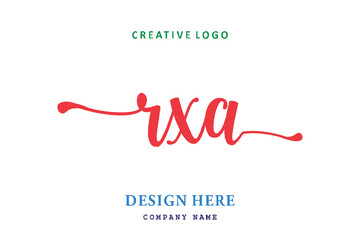 RXA lettering logo is simple, easy to understand and authoritative