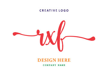 RXF lettering logo is simple, easy to understand and 