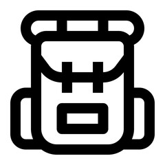 Backpack Icon Illustration