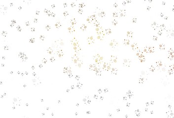 Light Orange vector template with chaotic shapes.