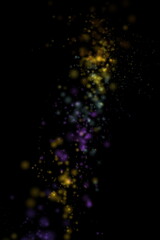 Obraz premium a colorful bokeh photo overlay