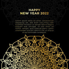 Abstract Background With Luxury Mandala