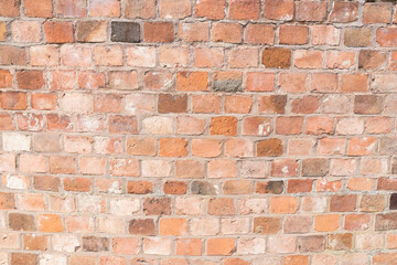 stone wall curve texture and background, close up