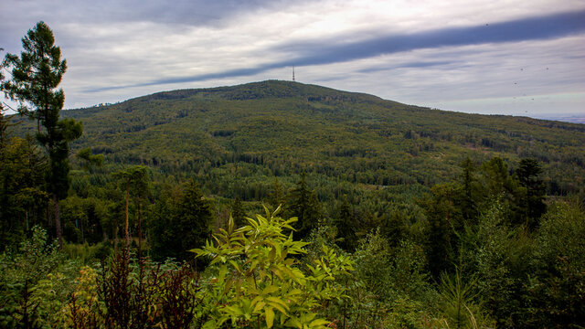 Mount Sleza seen from Radunia