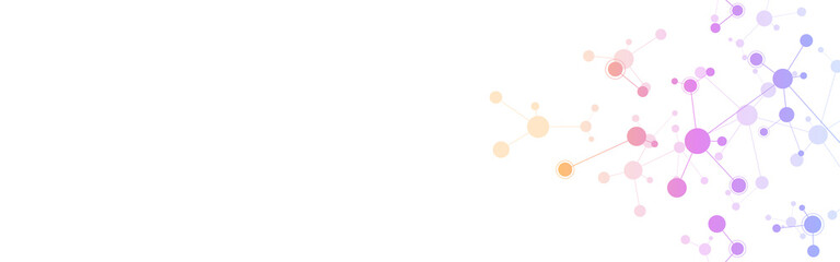 Molecular structure and genetic engineering, molecules DNA, neural network, scientific research. Abstract background for innovation technology, science, healthcare, and medicine