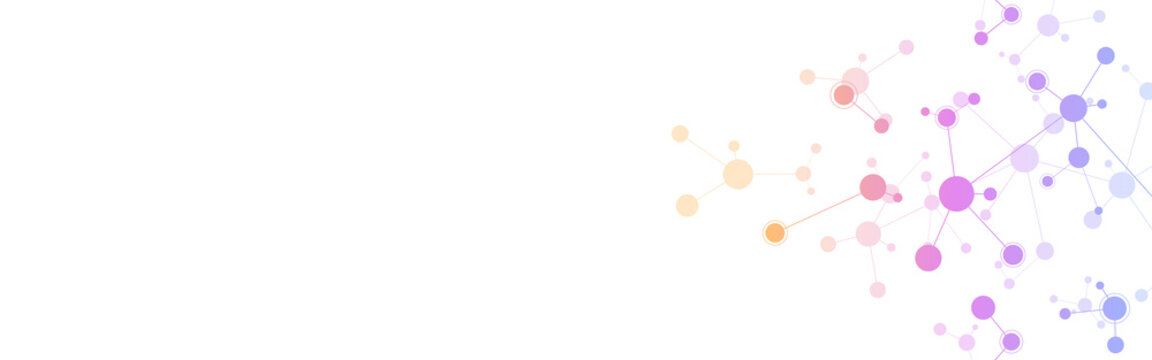 Molecular structure and genetic engineering, molecules DNA, neural network, scientific research. Abstract background for innovation technology, science, healthcare, and medicine