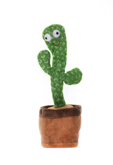 toy cactus isolated on white background
