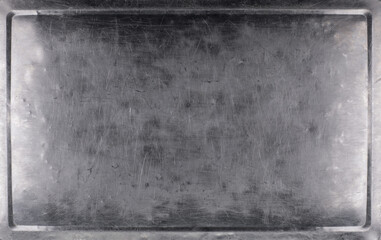 abstract metallic smooth old scratched gray frame