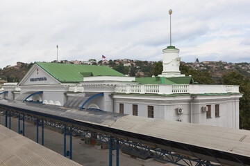 Fototapeta premium Railway station in the hero city of Sevastopol, Crimea