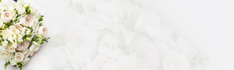 Bouquet of flowers isolated on white