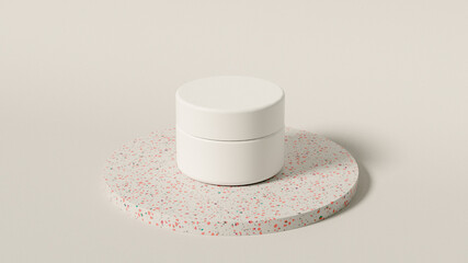 3D background made of Terrazzo pattern.