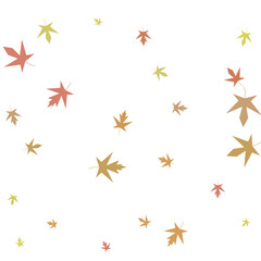 Autumn maple confetti. Simple autumn background