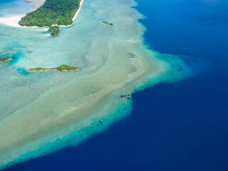Aerial view Republic of Palau