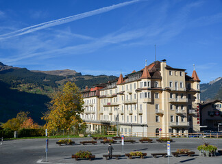 Beautiful town in the mountains
