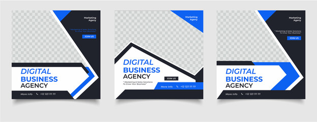 Digital marketing agency and corporate social media post template