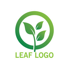 Logos of green Tree leaf ecology