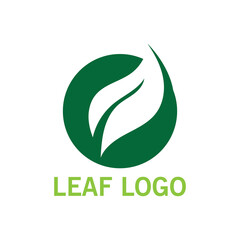 Logos of green Tree leaf ecology
