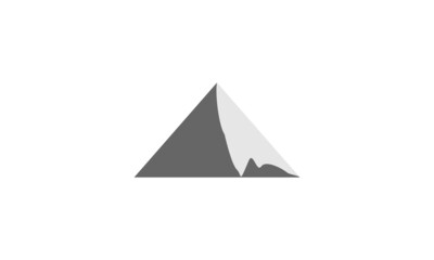 mountain icon simple vector