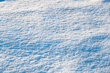 Winter snow texture close up