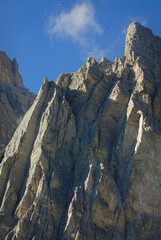 Alpine summer landscape of Cristallo Mountain, Dolomites, Italy