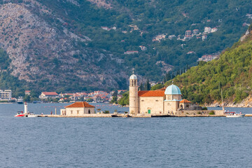 Fototapeta premium The Our Lady of the Rock is an island near Perast old town in Montenegro.
