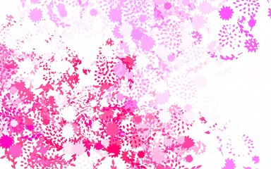 Light Pink vector elegant wallpaper with flowers, roses.