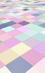 Vertical texture from multicolored floor tiles in pastel colors