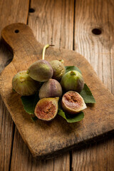 fresh figs over cutting board