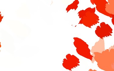 Light Orange vector texture with abstract forms.