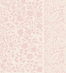 wedding card design, traditional paisley floral pattern , royal India	