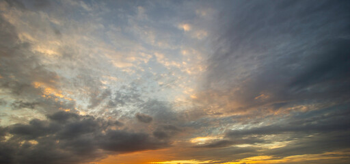 Fototapeta na wymiar cloud at sunset summer nature background