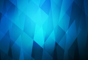 Fototapeta premium Dark BLUE vector template with rhombus.