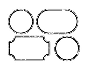 A set of empty stamps 