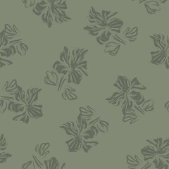 Floral Brush strokes Seamless Pattern Background