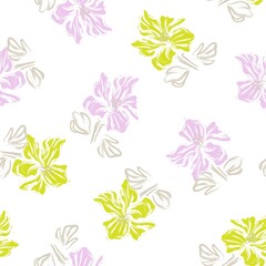 Floral Brush strokes Seamless Pattern Background