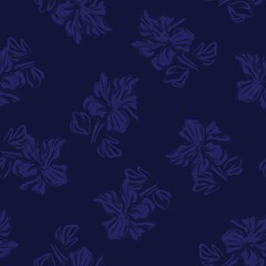 Floral Brush strokes Seamless Pattern Background