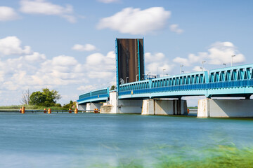 Zecheriner Brücke von Usedom über der Peene