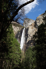 waterfall in yosemite